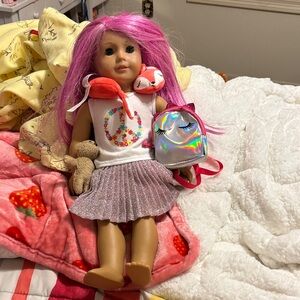 Pink-Haired Doll with Accessories